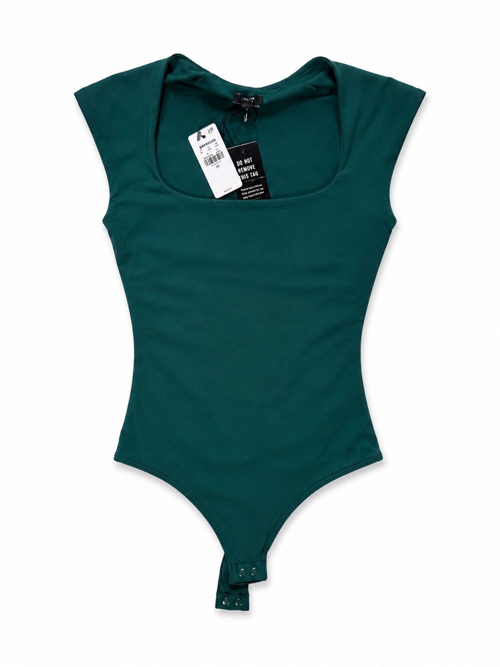 Express Teal Scoop Neck Bodysuit